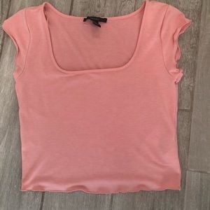 Light pink cropped top